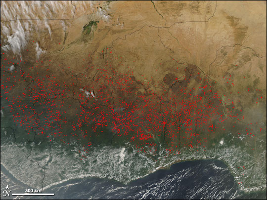 Fire Season in Northern Africa
