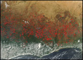 Fire Season in Northern Africa