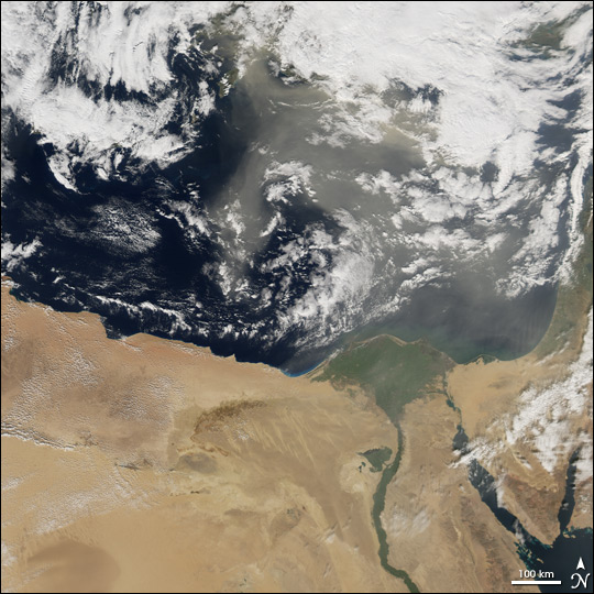 Dust Storm off Egypt