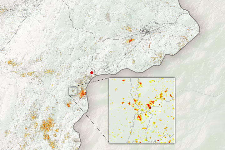 Plotting Earthquake Effects in Afghanistan