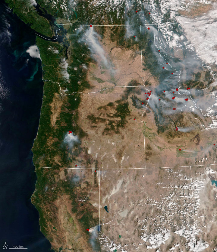 Smoky Fires Rage in the Northwest