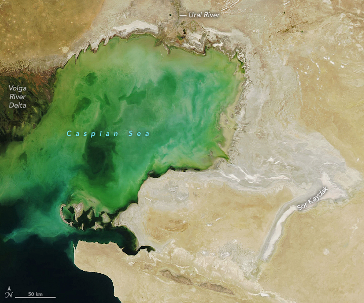 The Caspian Sea’s Shrinking Coastline