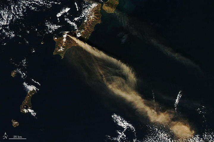 Volcanic Plumes in the Kuril Islands - related image preview