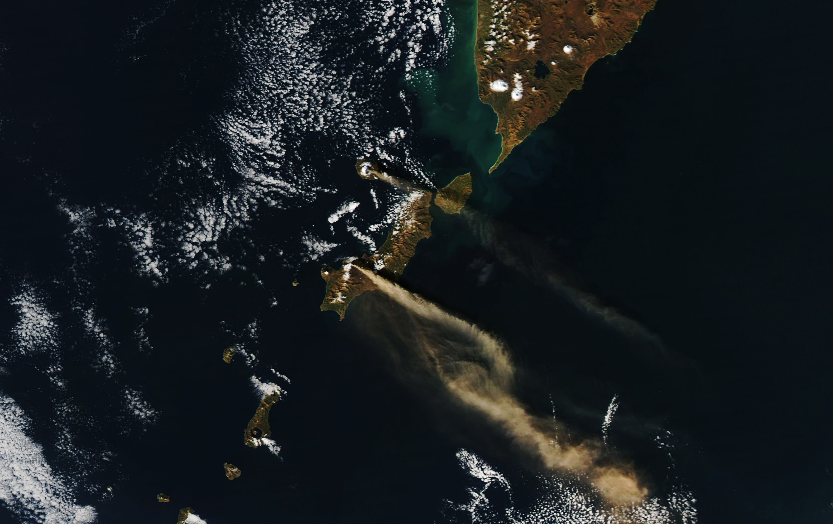 Volcanic Plumes in the Kuril Islands - related image preview