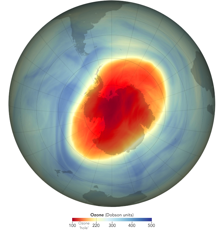 Ozone Hole Continues Shrinking in 2022