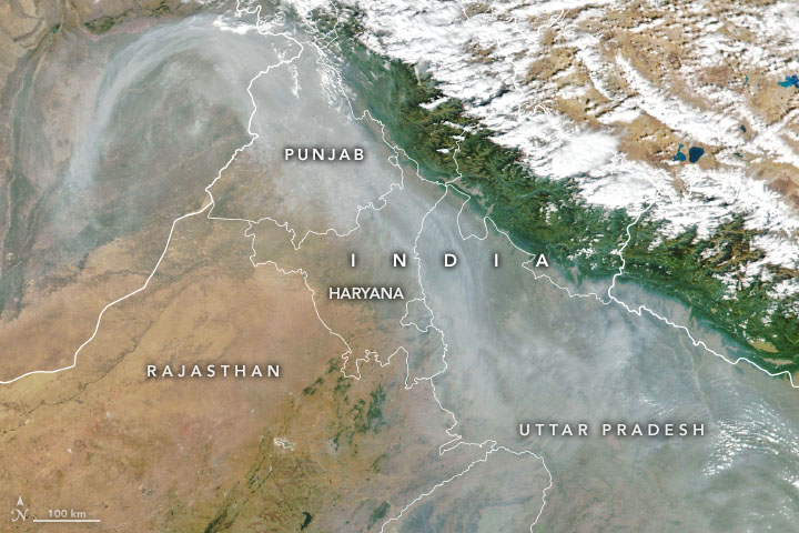 Smoky Skies in Northern India