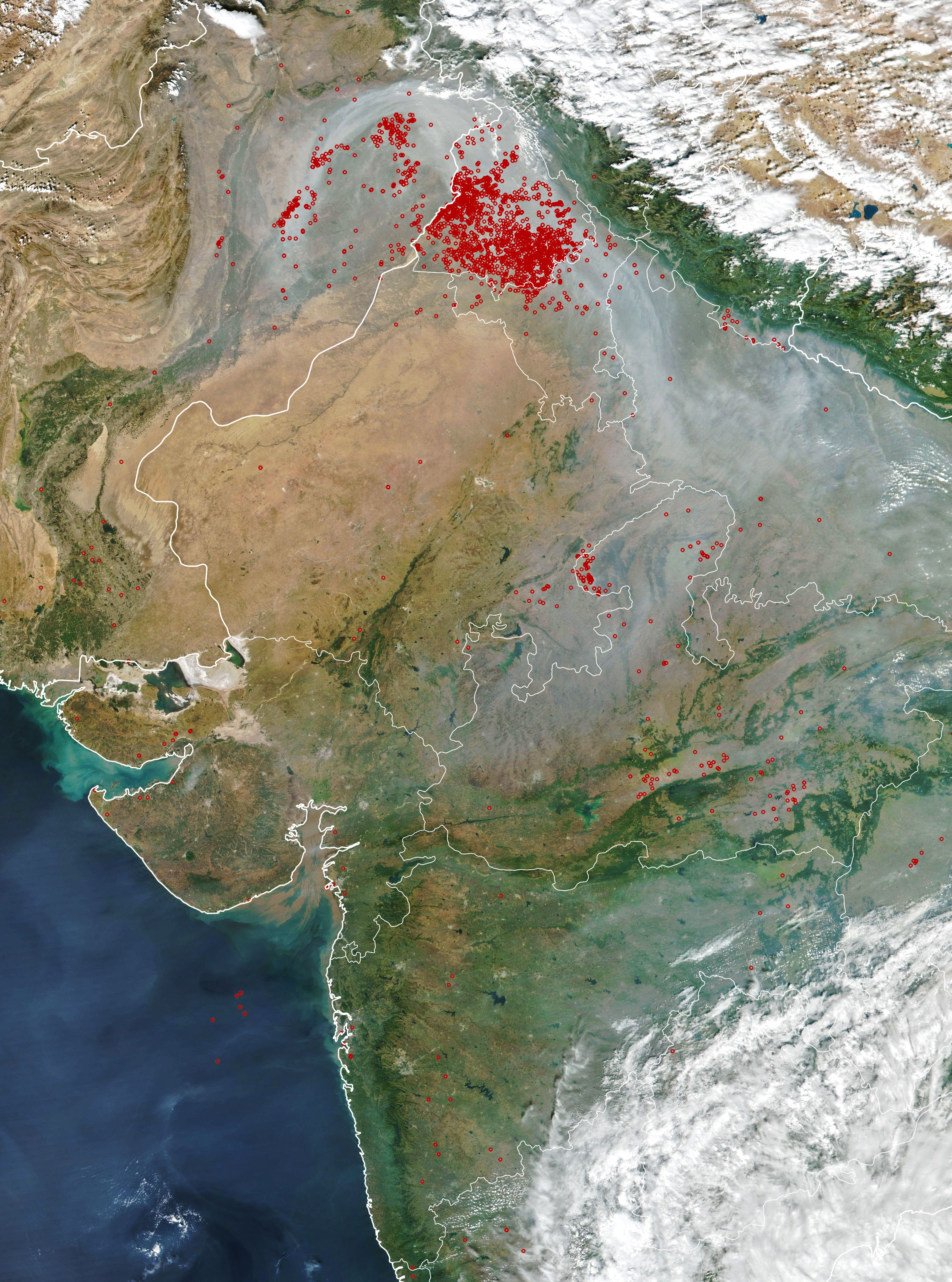 Smoky Skies in Northern India - related image preview