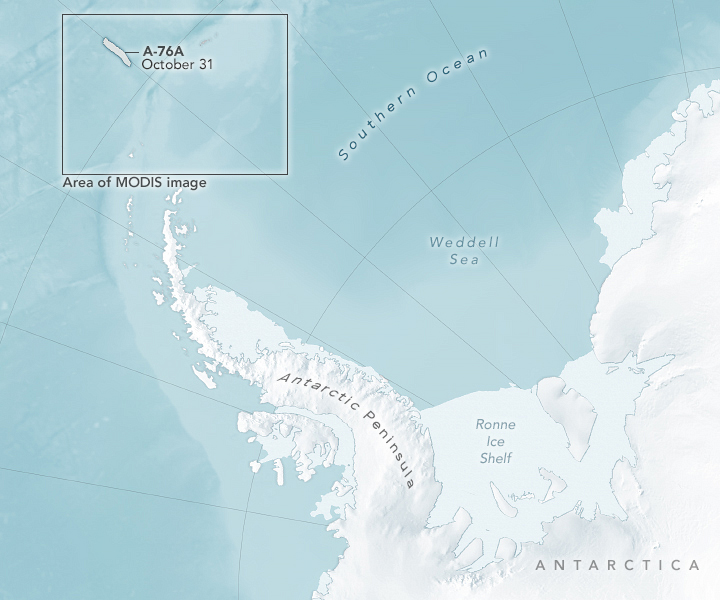 Iceberg A-76A in the Drake Passage - related image preview