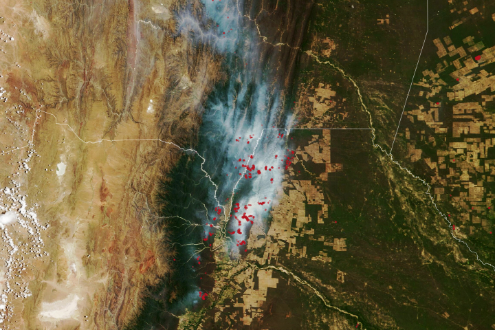 Fires in Northwest Argentina