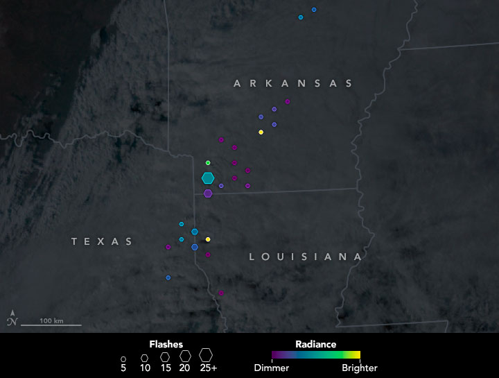 Lightning in the U.S. South