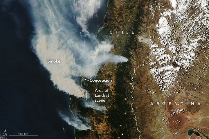 Fires Blaze Through South-Central Chile