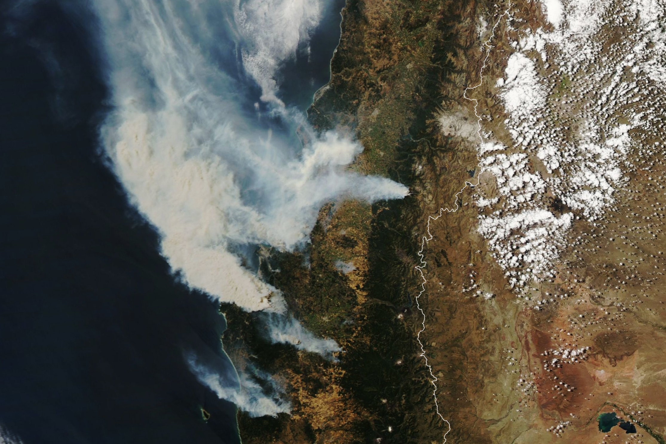 Fires Blaze Through SouthCentral Chile