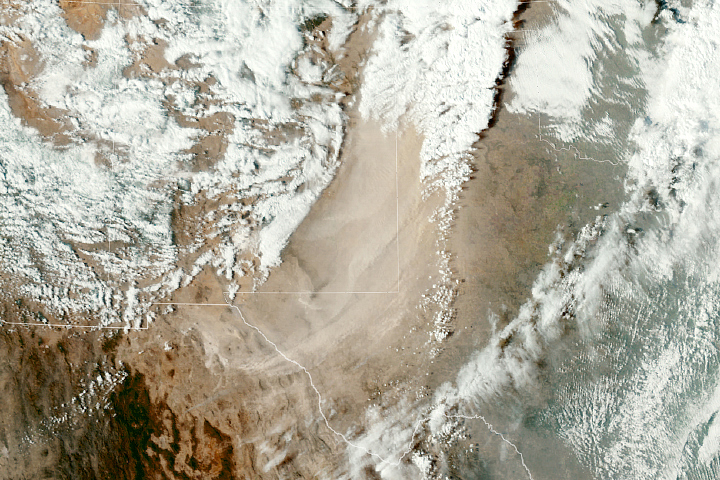 Dust Blows Across the U.S. Southwest