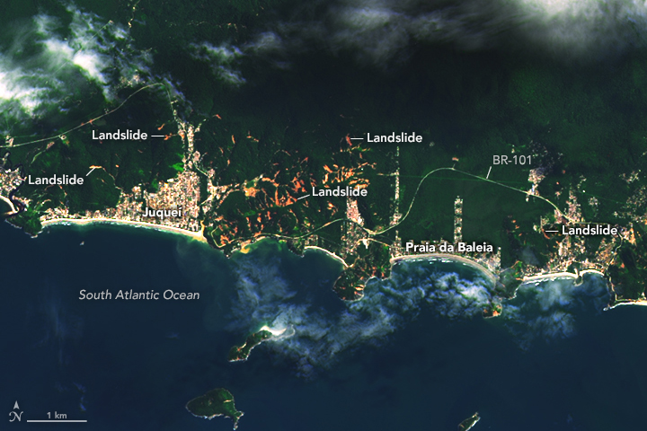 Landslides in São Paulo, Brazil