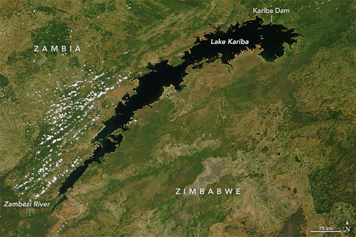 Low Water Level on Lake Kariba