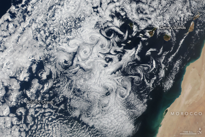 Swirly Clouds in the Canaries - related image preview
