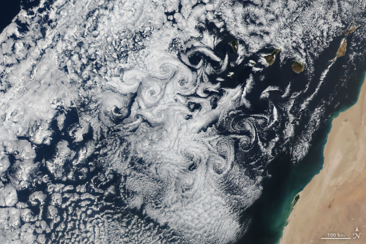 Swirly Clouds in the Canaries - related image preview