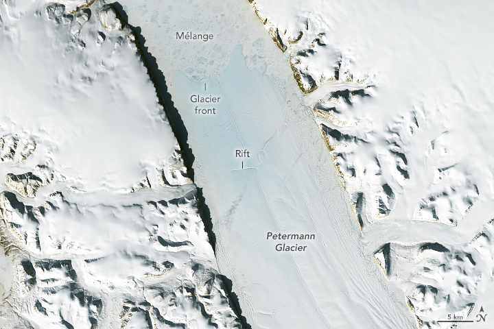 Retreat at Petermann Glacier - related image preview