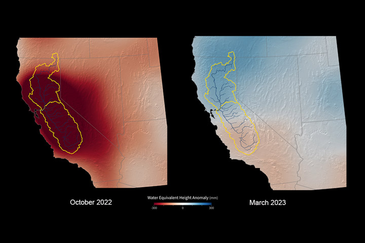 Satellites Show Gains in California Water - related image preview