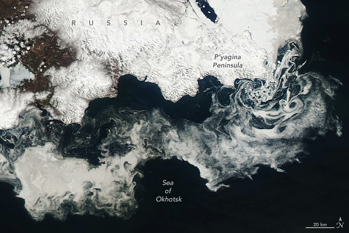 Ice Swirls in the Sea of Okhotsk - related image preview