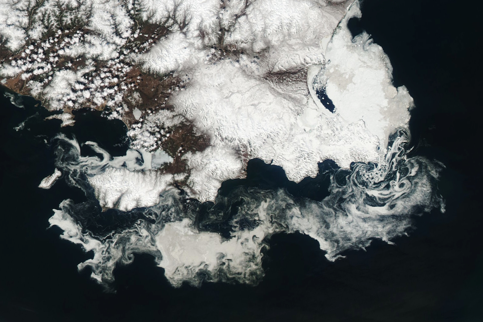 Ice Swirls in the Sea of Okhotsk - related image preview