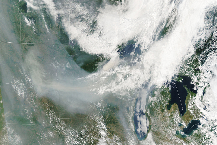 Smoke Blankets the Upper Midwest - selected image