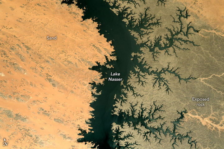 The Two Banks of Lake Nasser