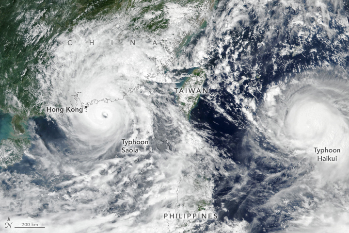 Typhoon Saola Swipes China’s Coast