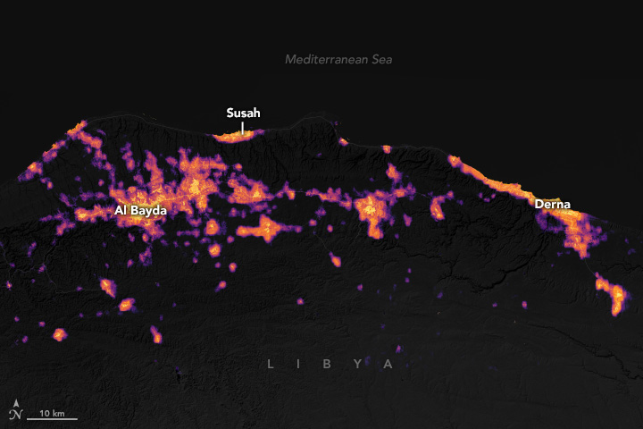 Tracking Nightlights in Libya - related image preview