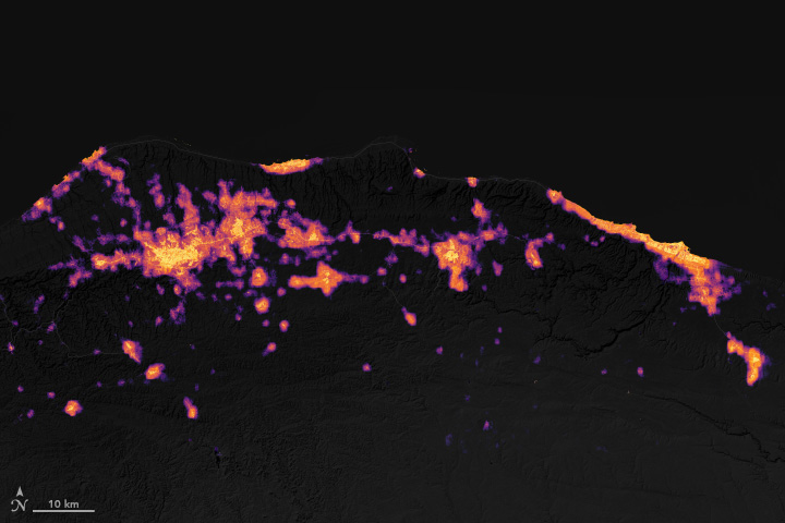 Tracking Nightlights in Libya