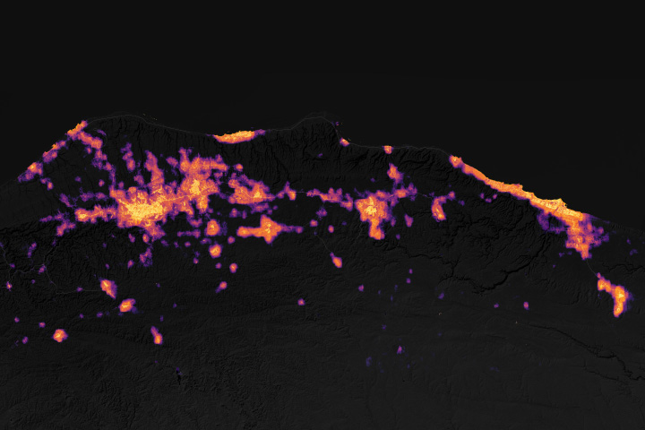 Tracking Nightlights in Libya