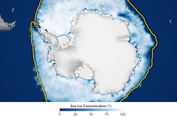 Antarctic Sea Ice Sees Record Low Growth  