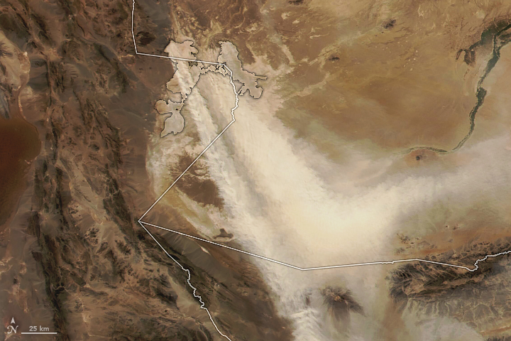 Dusty Skies in Southern Asia - related image preview