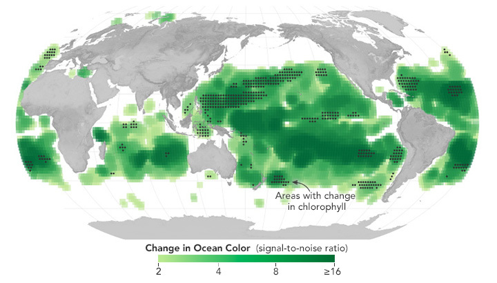 Climate Change Lends New Color to the Ocean