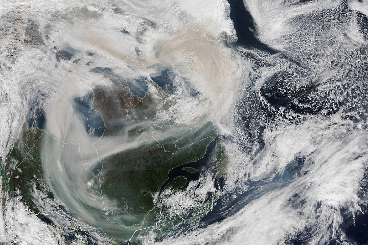 A Smoky Pall Over Canada - selected image