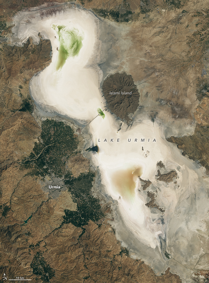 Lake Urmia Shrivels Again