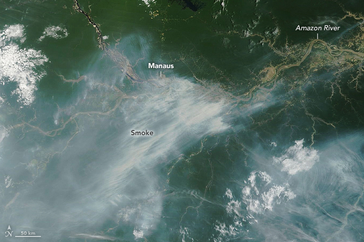 Drought Fuels Wildfires in the Amazon