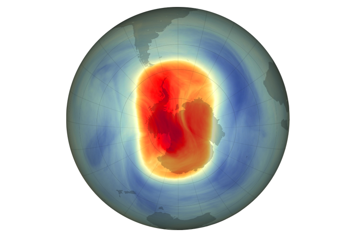 Modest Ozone Hole in 2023