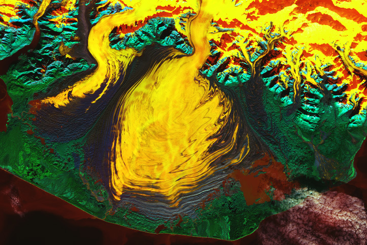 Malaspina Glacier in a Riot of Color