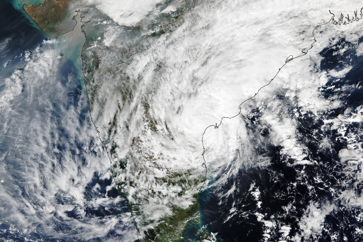 Michaung Drenches India’s Southeast Coast