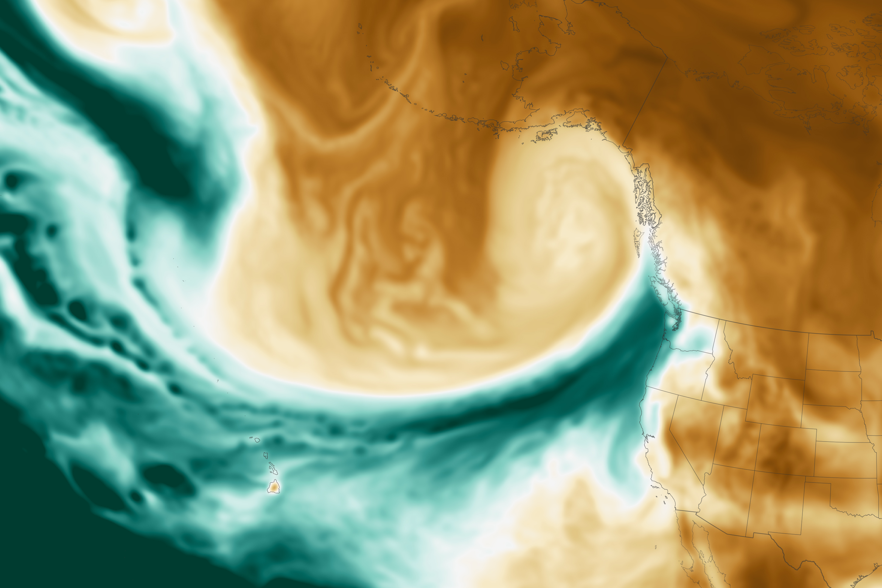Atmospheric River Flows into the Pacific Northwest - related image preview