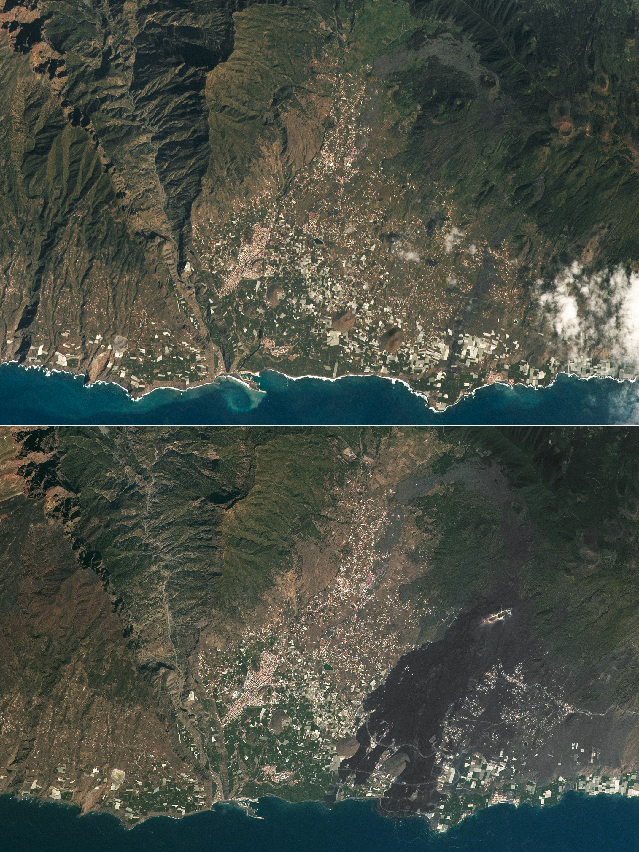 La reconstrucción de La Palma sobre una colada de lava - NASA Ciencia