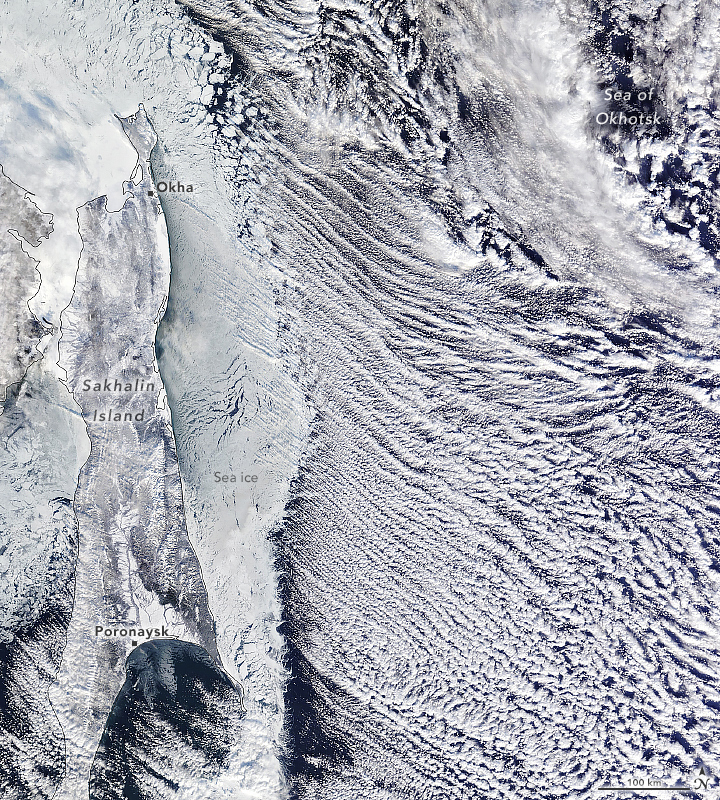 Cloud Streets Over the Sea of Okhotsk - related image preview