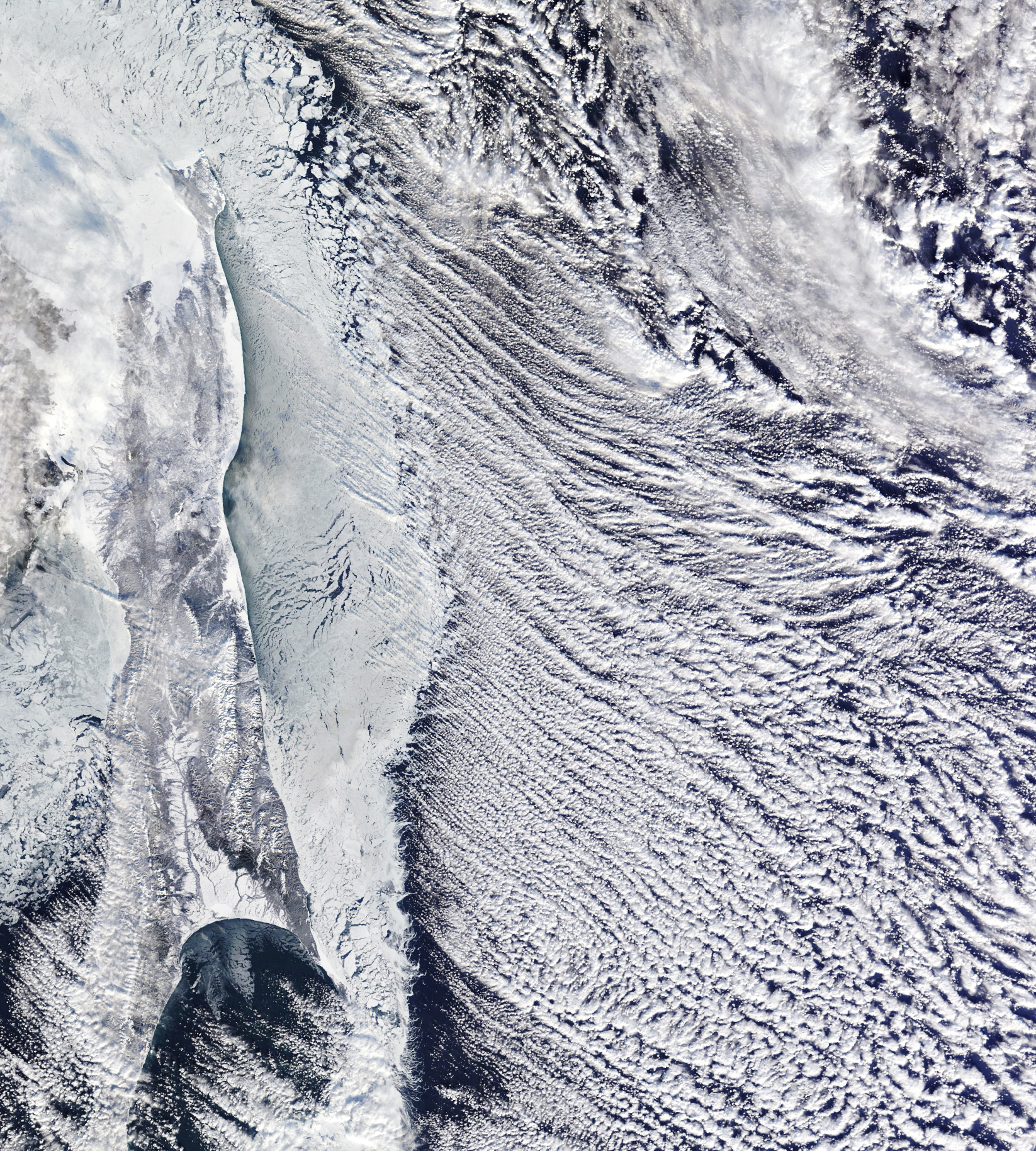Cloud Streets Over the Sea of Okhotsk - related image preview