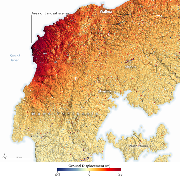 Earthquake Lifts the Noto Peninsula