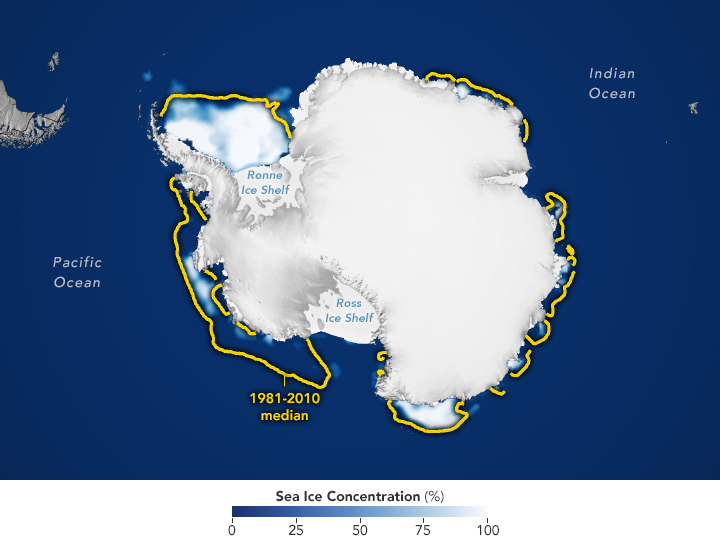 Antarctic Sea Ice at Near-Historic Lows - related image preview