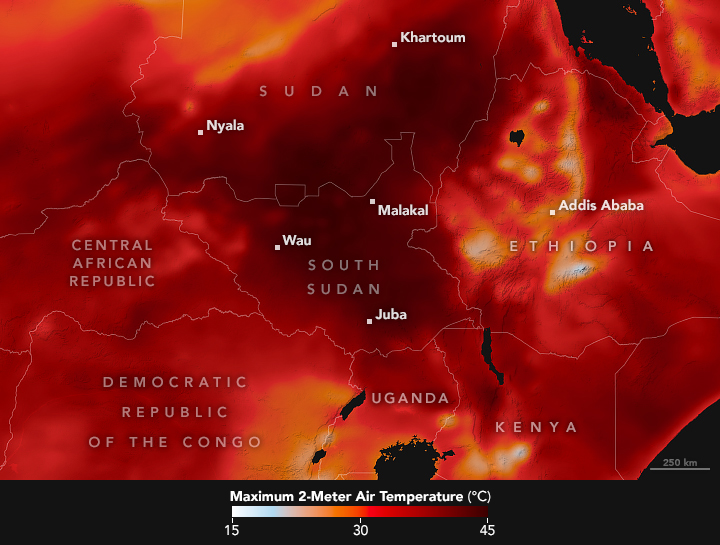 Ola de calor en África Oriental