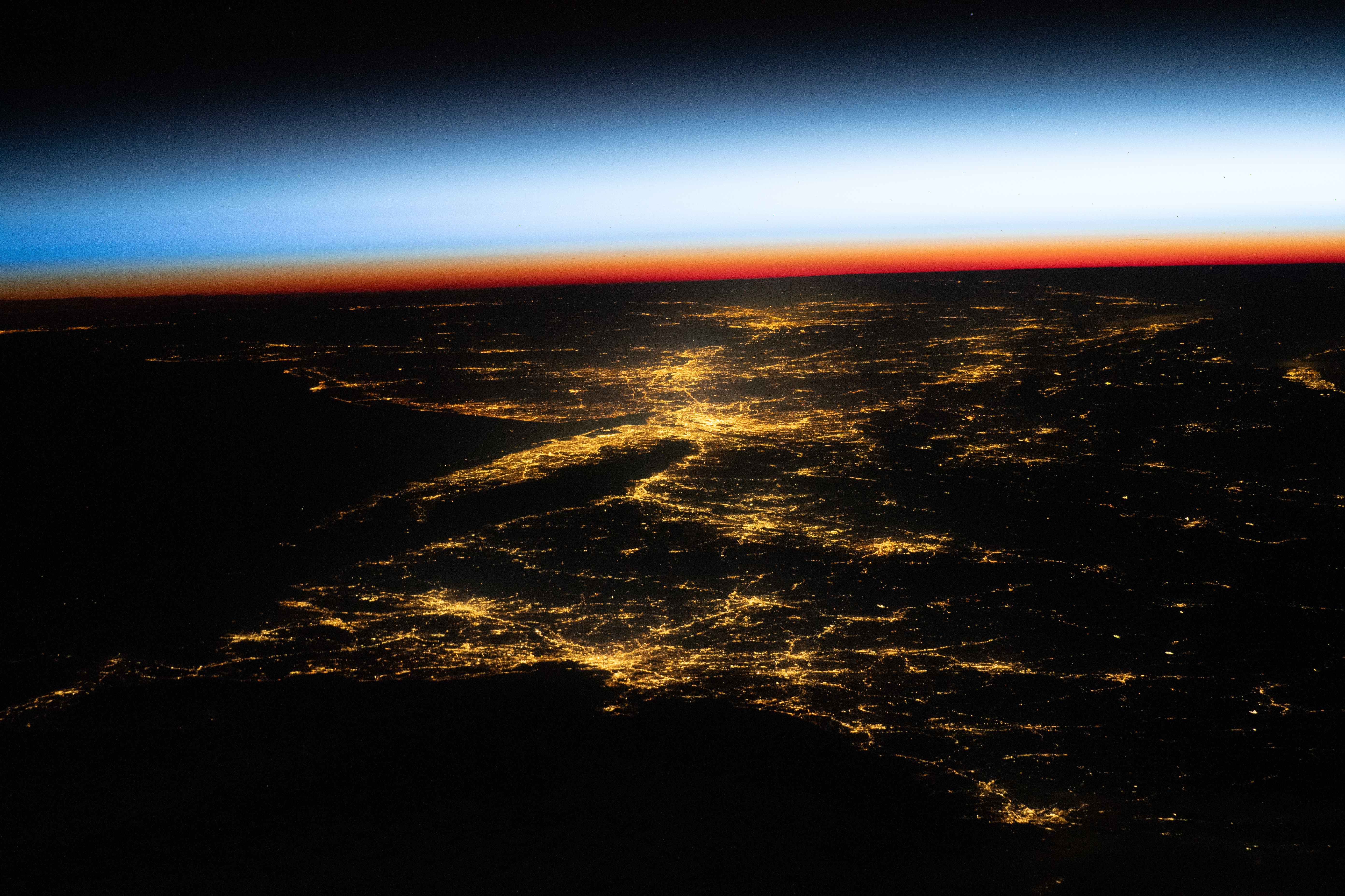 Sundown and Lights Up Over the U.S. Northeast - related image preview