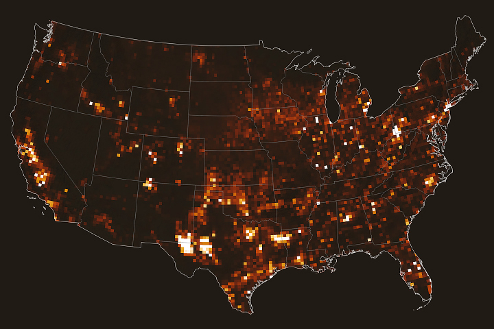 Satellite Data Suggest U.S. Methane Emissions Underestimated