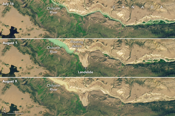 Chilcotin River’s Landslide Lake Begins Draining